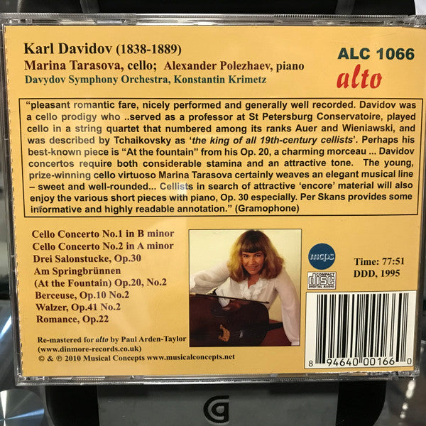Marina Tarasova, Karl Davydov : Davidov Cello Concertos (CD, Album)