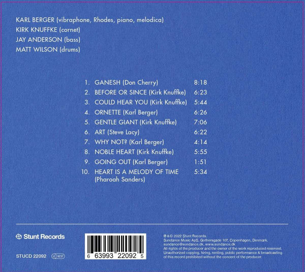 Karl Berger, Kirk Knuffke : Heart Is A Melody (CD, Album)