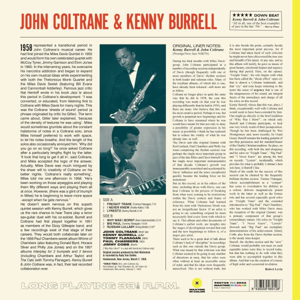 John Coltrane & Kenny Burrell : John Coltrane & Kenny Burrell (LP, Album, Mono, Ltd, RE, RM, Yel)