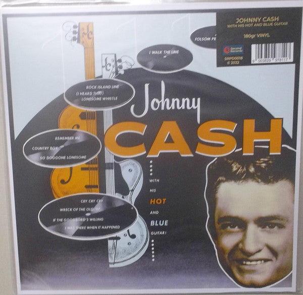 Johnny Cash : With His Hot And Blue Guitar (LP, Album, RE, 180)