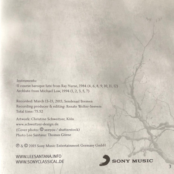 Bach*, Santana*, Weiss* - Lee Santana : A Song Of Divine Love (CD, Album)