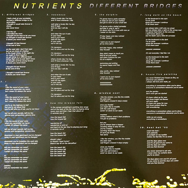 Nutrients (2) : Different Bridges (LP, Album)