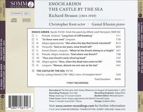 Richard Strauss, Christopher Kent, Gamal Khamis : Enoch Arden; The Castle By The Sea (CD, Album)