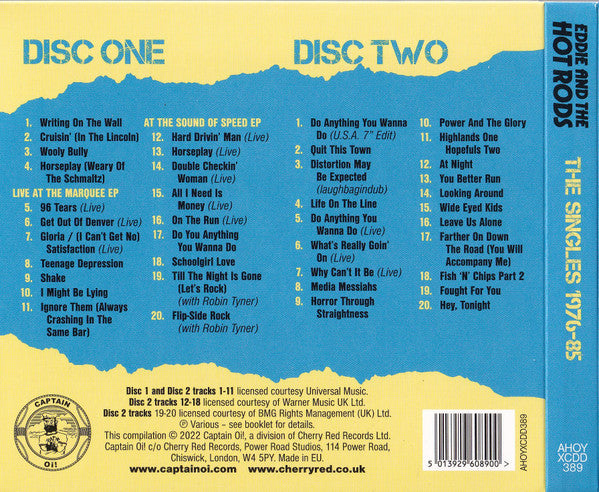 Eddie And The Hot Rods : The Singles 1976-85 (2xCD, Comp)