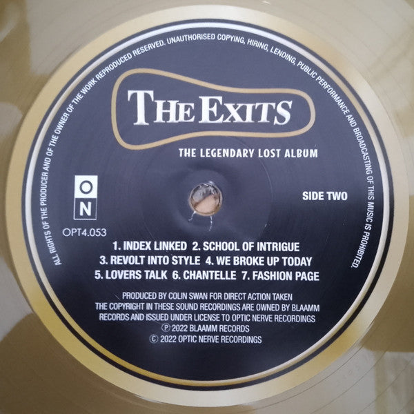 The Exits (3) : The Legendary Lost Album (LP, RE, RM, Gol)