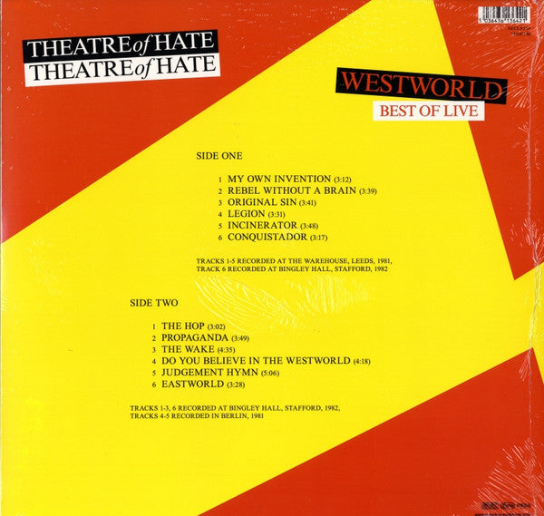 Theatre Of Hate : Westworld - Best Of Live (LP, Comp)