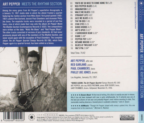 Art Pepper : Meets The Rhythm Section (CD, Comp, RE, RM)