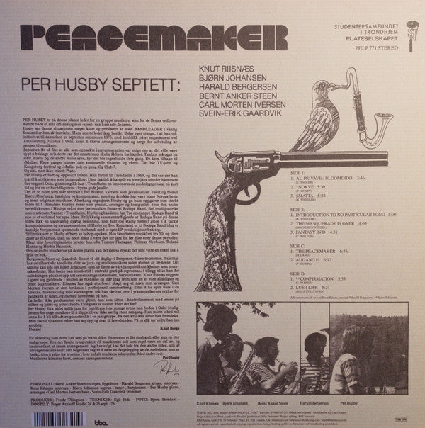 Per Husby Septett : Peacemaker (2x12", Album, RE)