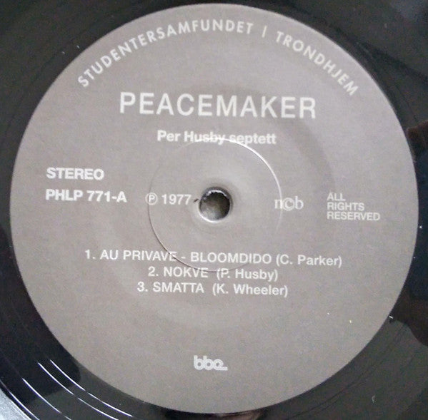 Per Husby Septett : Peacemaker (2x12", Album, RE)