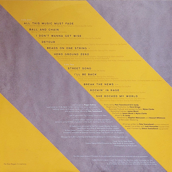 The Who : Who (LP, Album, RE, 180)