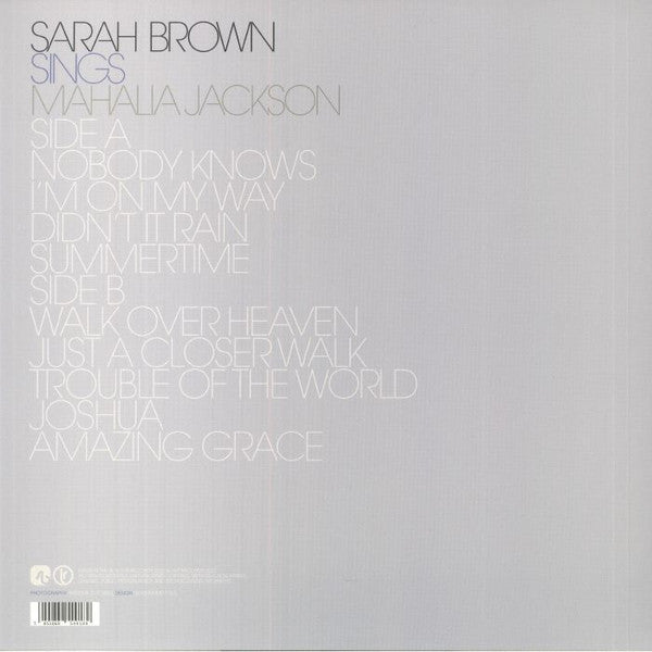 Sarah Brown : Sings Mahalia Jackson (LP, Album)