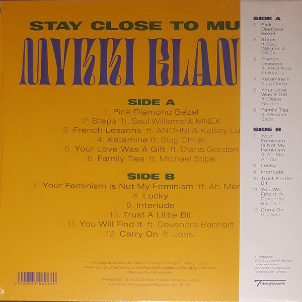 Mykki Blanco : Stay Close To Music (12", Album, Ltd, Cle)