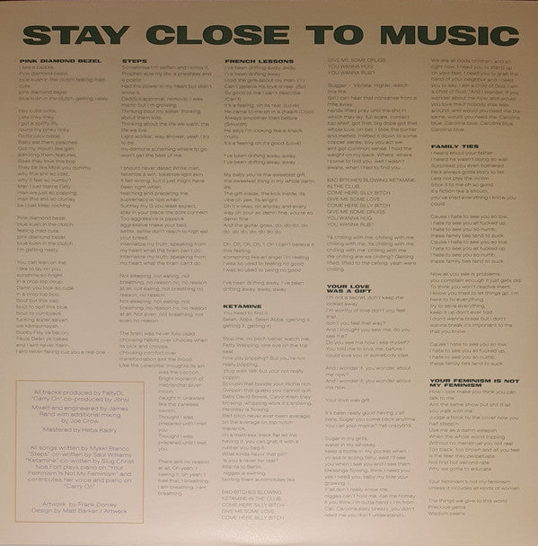 Mykki Blanco : Stay Close To Music (12", Album, Ltd, Cle)