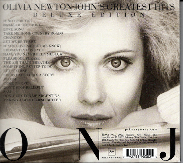 Olivia Newton-John : Olivia Newton-John's Greatest Hits (Deluxe Edition) (CD, Comp, Dlx, RE, RM, 45t)
