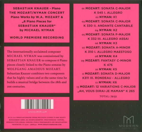 Sebastian Knauer : The Mozart/Nyman Concert (CD, Album, Dig)