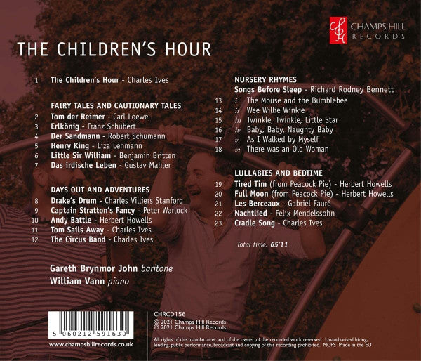 Gareth Brynmor John, William Vann : The Children's Hour    (CD, Album)