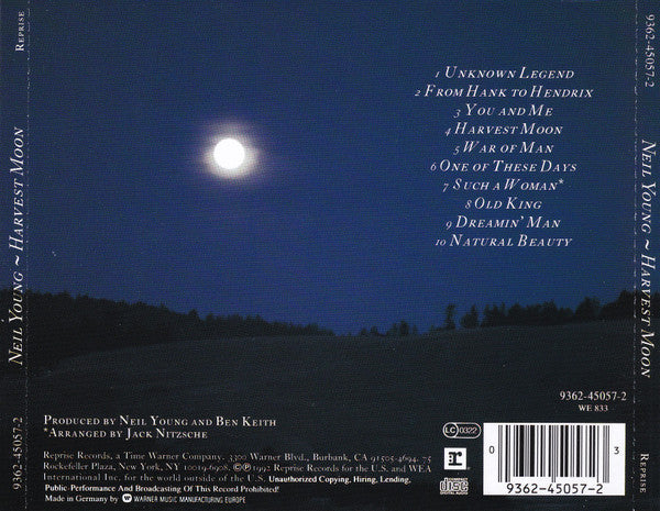 Neil Young : Harvest Moon (CD, Album, RE)