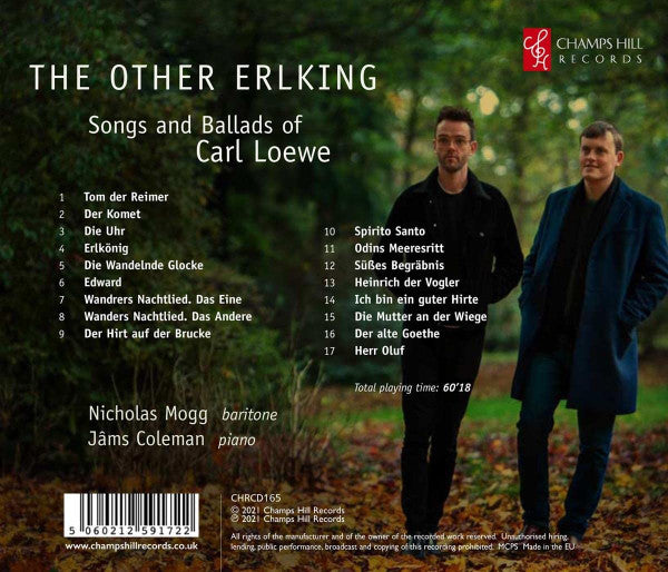 Carl Loewe, Nicholas Mogg, Jâms Coleman : The Other Erlking: Songs And Ballads Of Carl Loewe (CD, Album)