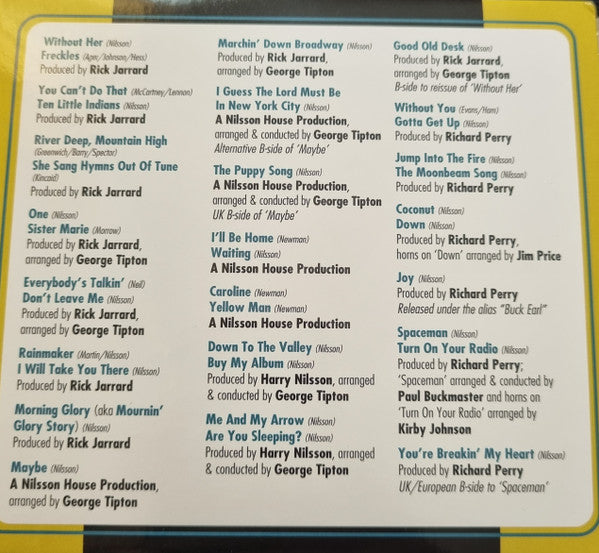Harry Nilsson : A's and B's (3xCD, Comp, RM)
