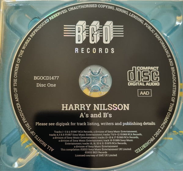 Harry Nilsson : A's and B's (3xCD, Comp, RM)