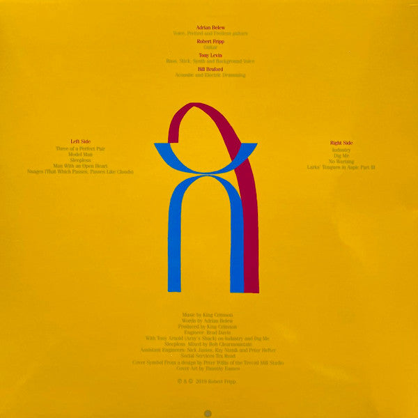 King Crimson : Three Of A Perfect Pair (LP, Album, RE, RM, 200)