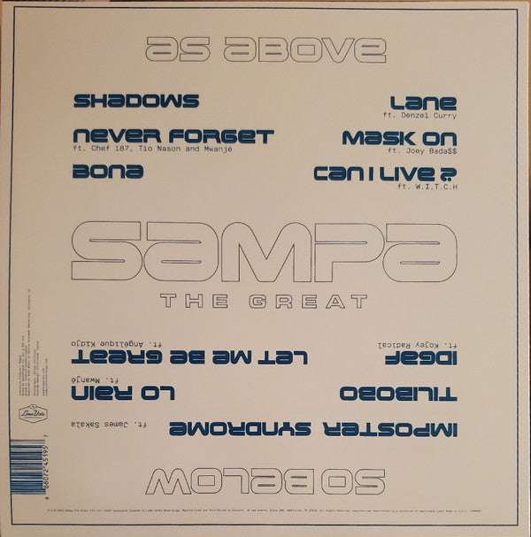 Sampa The Great : As Above So Below (LP, Album, Pur)