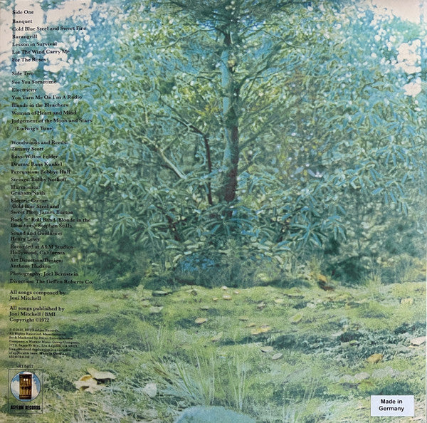 Joni Mitchell : For The Roses (LP, Album, RE, RM, 180)