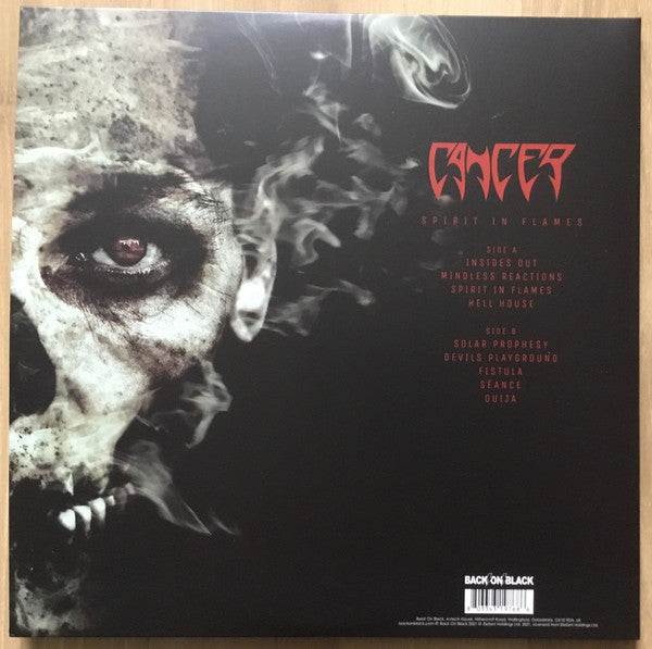 Cancer (3) : Spirit In Flames (LP, Album, Ltd, RE, Red)