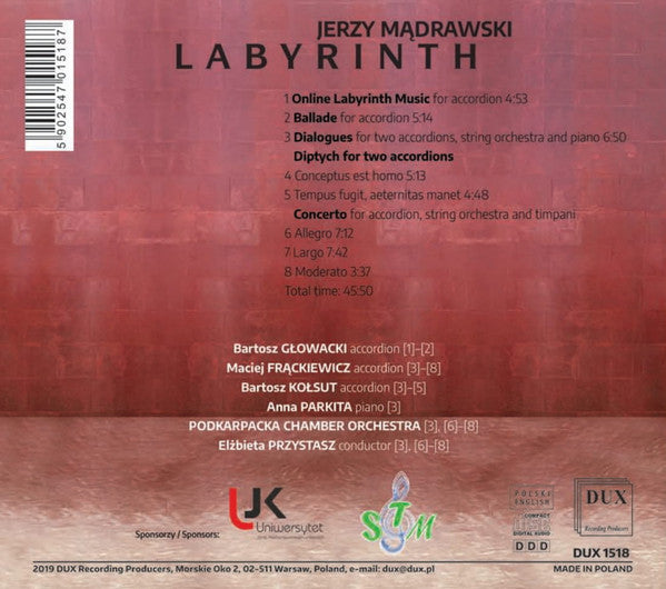 Jerzy Mądrawski : Labyrinth (CD, Album)