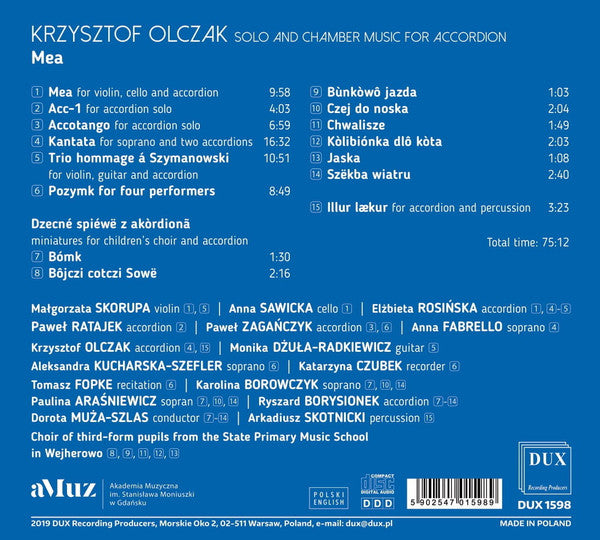 Krzysztof Olczak : Mea (CD, Album)