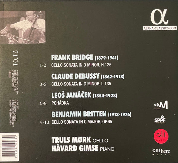 Frank Bridge / Benjamin Britten / Claude Debussy / Truls Mørk, Håvard Gimse : Cello Sonatas (CD, Album)