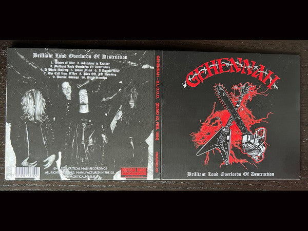 Gehennah : Brilliant Loud Overlords Of Destruction  (CD, Album)