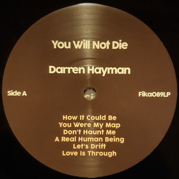 Darren Hayman : You Will Not Die (2xLP, Ltd)