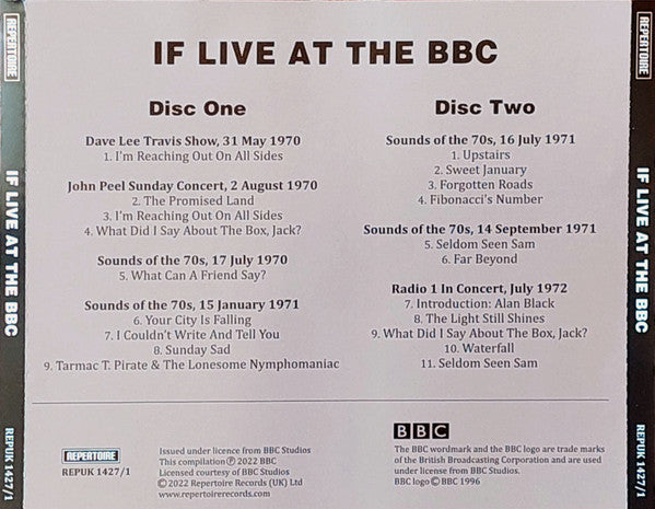If (6) : If Live At The BBC (2xCD, Album)