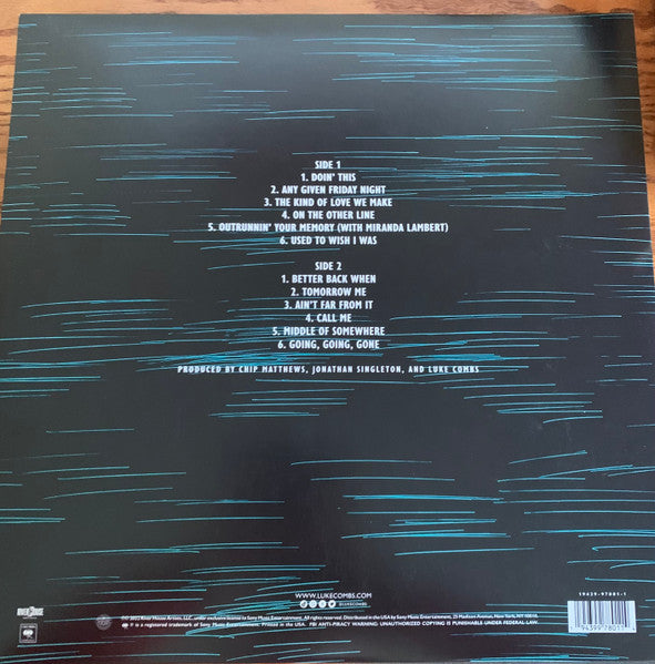 Luke Combs : Growin' Up (LP, Album)
