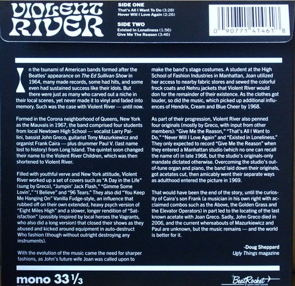 Violent River : Violent River (7", EP, Mono, Gol)