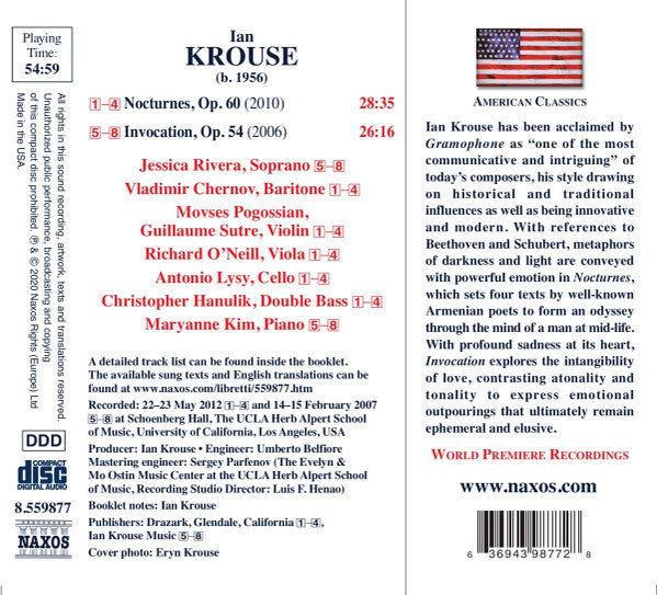 Ian Krouse : Nocturnes • Invocation (CD, Album)