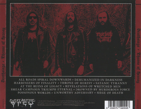 Deathsiege : Throne Of Heresy (CD, Album)