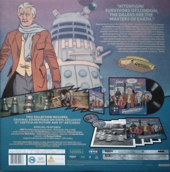 Malcolm Lockyer And Bill McGuffie , Electronic Effects By Barry Gray : Daleks' Invasion Earth A.D. 2150 (LP, Album + Blu-ray, Mono + Ultra HD Blu-ray, 4K, )