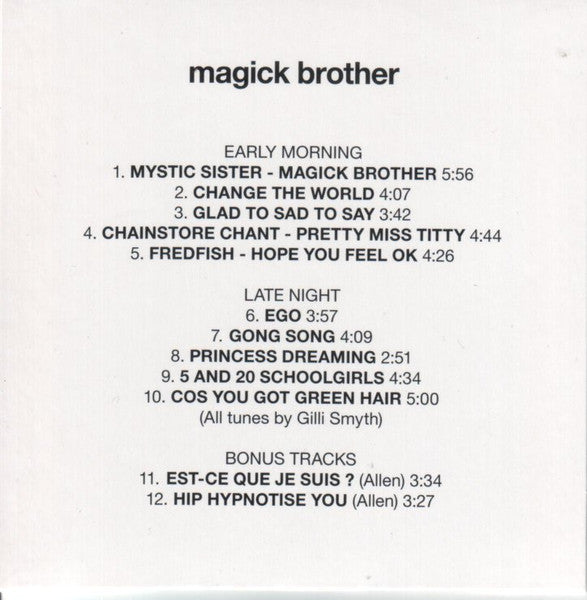 Gong : Magick Brother (CD, Album, Dlx, RE, RM, Gat)