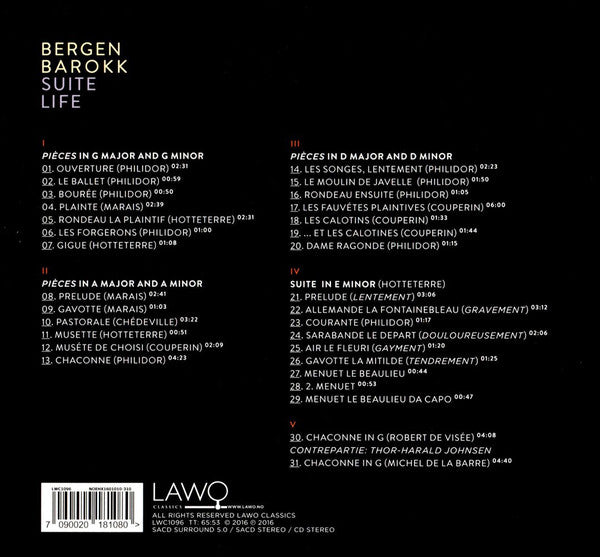Bergen Barokk : Suite Life (SACD, Hybrid, Album)