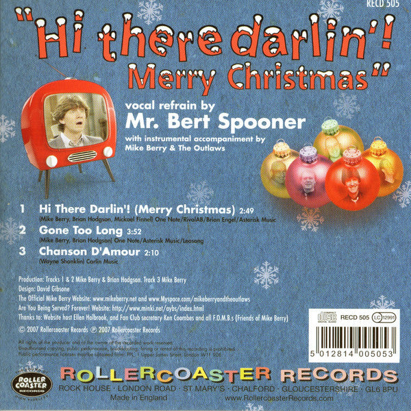 Mike Berry : Hi There Darlin'! Merry Christmas (CD, Single)