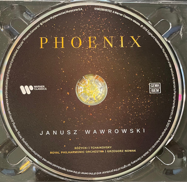 Janusz Wawrowski, Ludomir Różycki, Pyotr Ilyich Tchaikovsky, Royal Philharmonic Orchestra, Grzegorz Nowak : Phoenix (CD, Album)