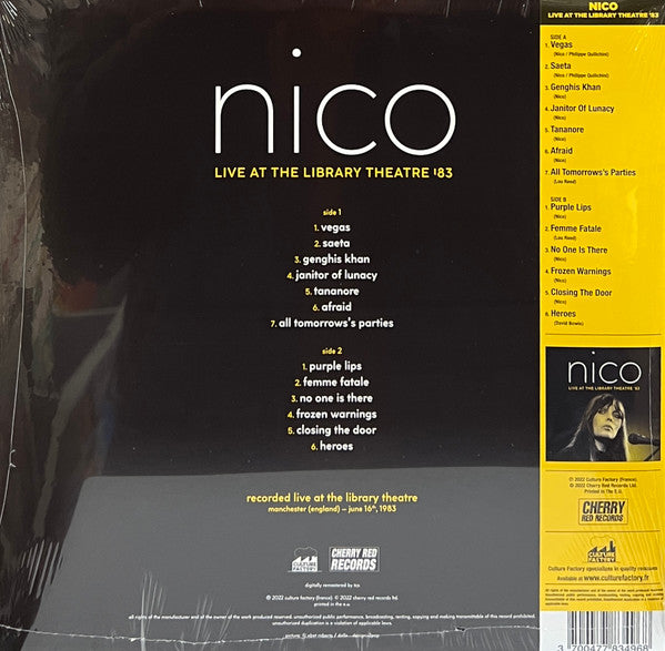Nico (3) : Live At The Library Theatre '83 (LP, RSD, RE, Yel)
