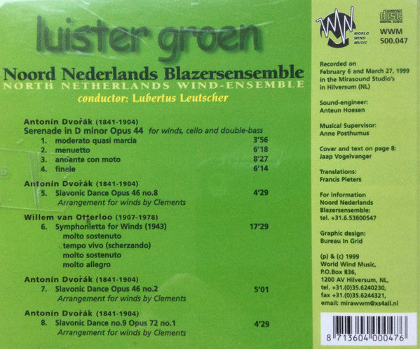 Noord Nederlands Blazersensemble : Luister Groen (CD)