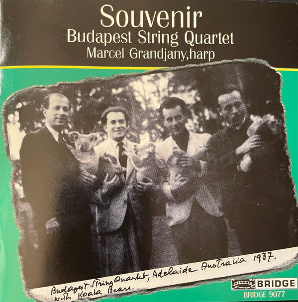 Budapest String Quartet, Marcel Grandjany : Souvenir (CD, Album, Comp, Mono)