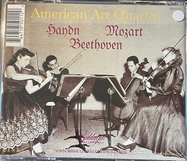 The American Art Quartet - Joseph Haydn / Wolfgang Amadeus Mozart / Ludwig van Beethoven : String Quartet Op.64 N°5 "Lark" / Clarinet Quintet In A, K. 581 / String Quartet Op.74 "Harp" (CD, Comp, RM)