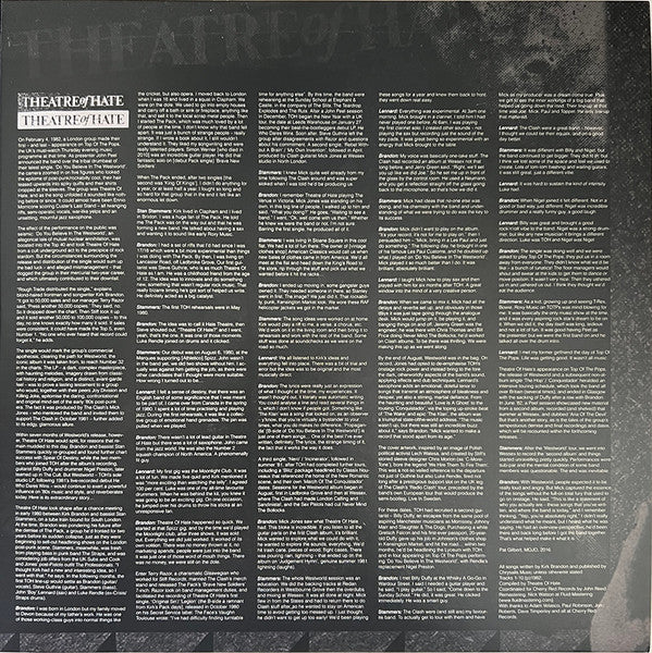 Theatre Of Hate : Westworld (LP, Album, Red)