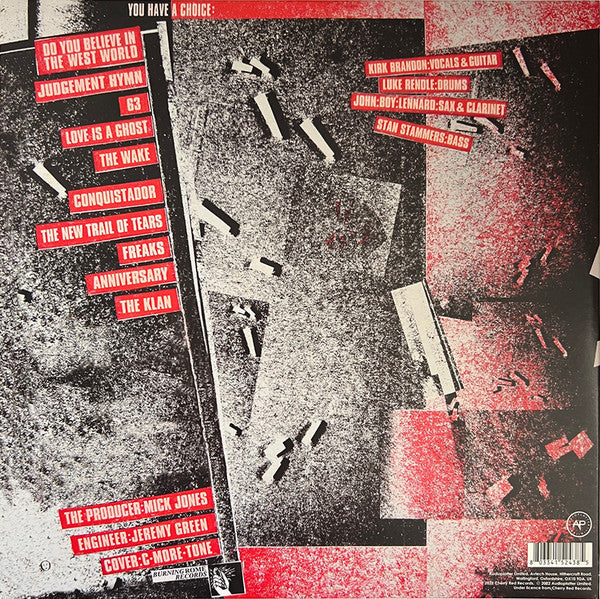 Theatre Of Hate : Westworld (LP, Album, Red)