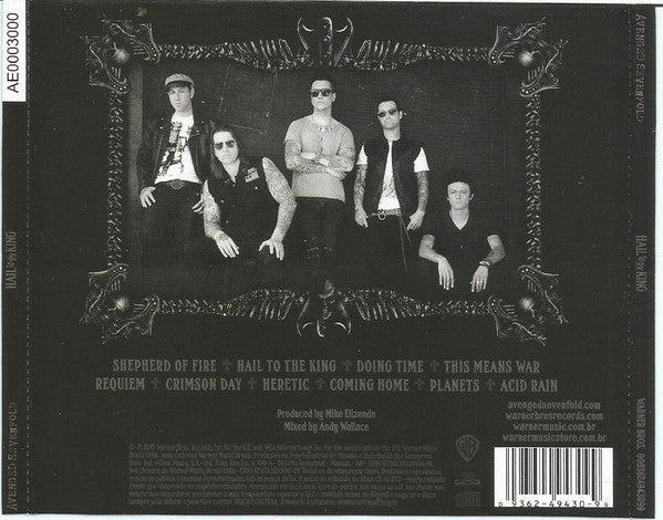 Avenged Sevenfold : Hail To The King (CD, Album, RE, RP, AE)
